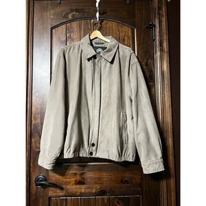 Weatherproof Faux Suede Bomber Jacket Size Xl